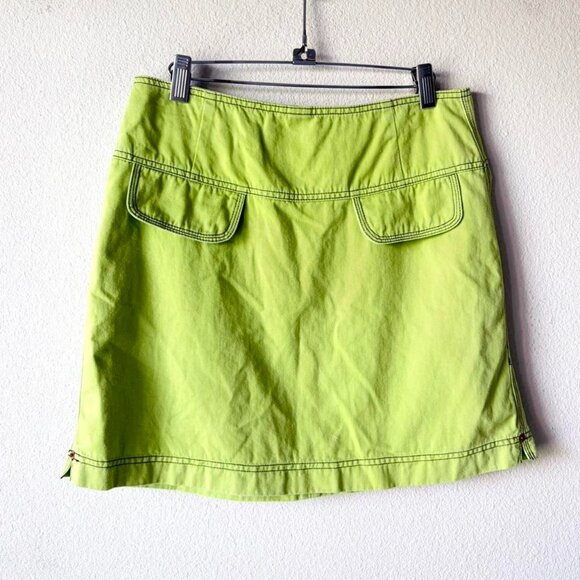 90s Vintage Green Mini Skirt Women's Size 10 - Picture 1 of 5